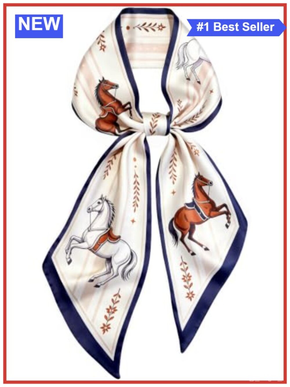 Satin Silk Hair Scarf Neck Scarves Women Fashion Striped
